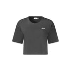 Fila Black Cotton Women's T-Shirt
