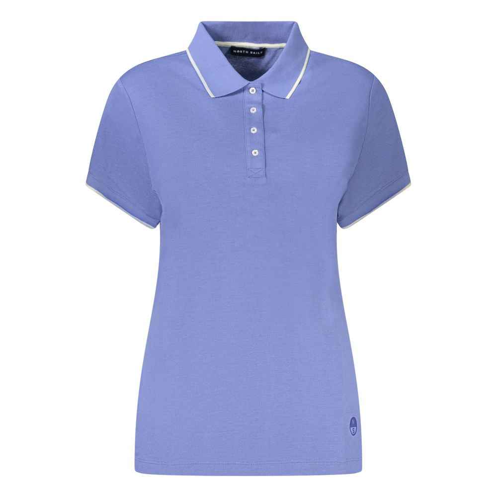 North Sails Blue Cotton Women Polo Shirt
