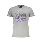 Cavalli Class Brown Cotton Men T-Shirt