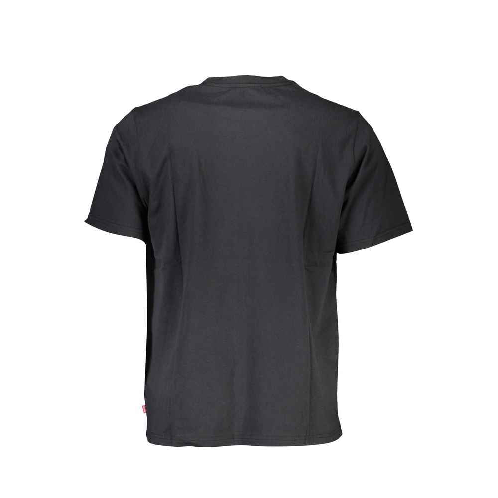 Levi's Black Cotton Men T-Shirt