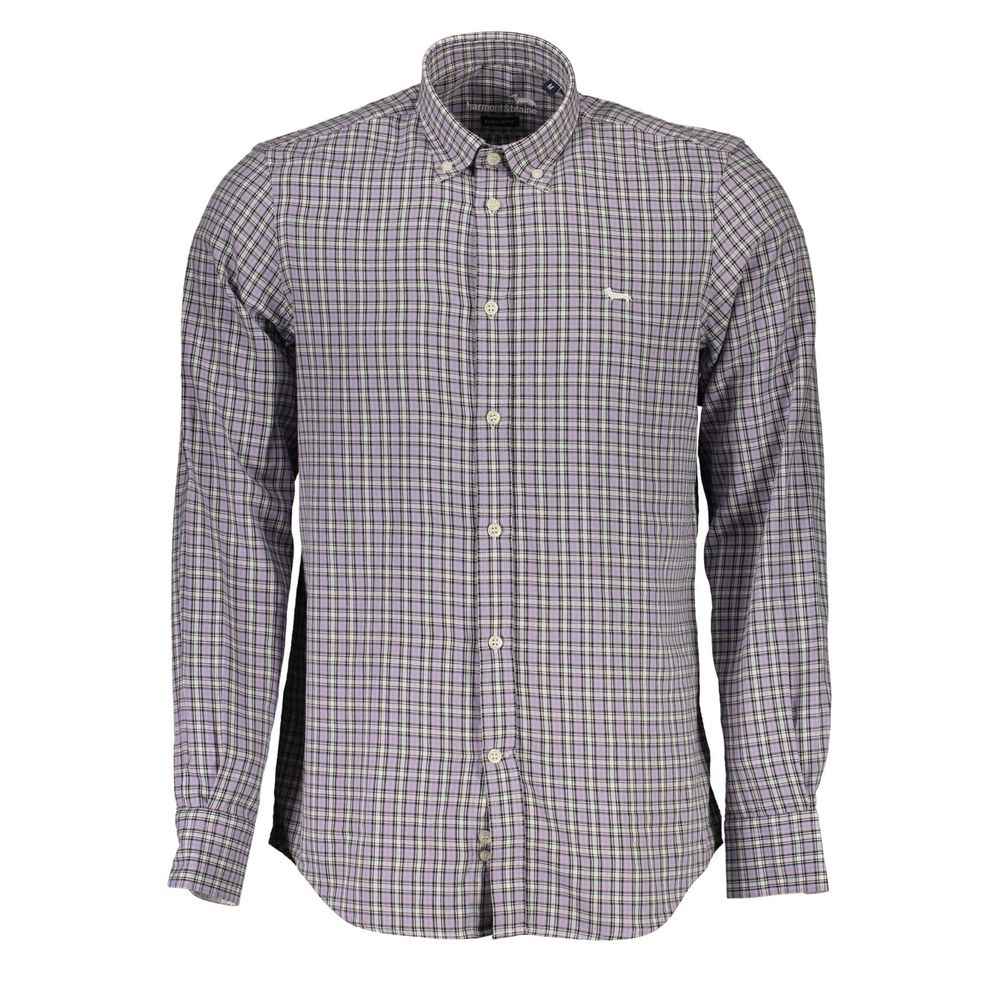 Harmont & Blaine Purple Cotton Men Shirt
