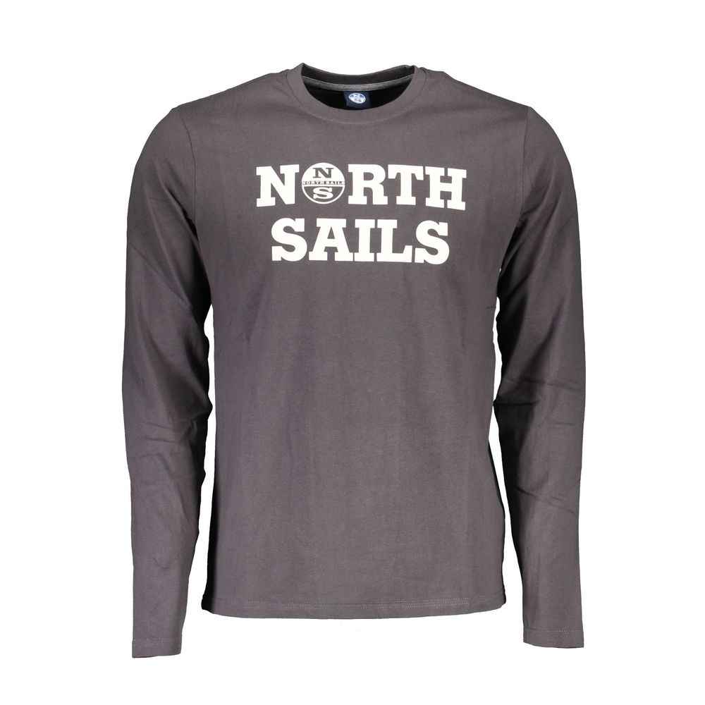 North Sails Brown Cotton Men T-Shirt