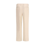 Valentino Cream Fleece Wool Dress Pants