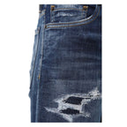 Dsquared² Blue Cotton Men Slim Jean