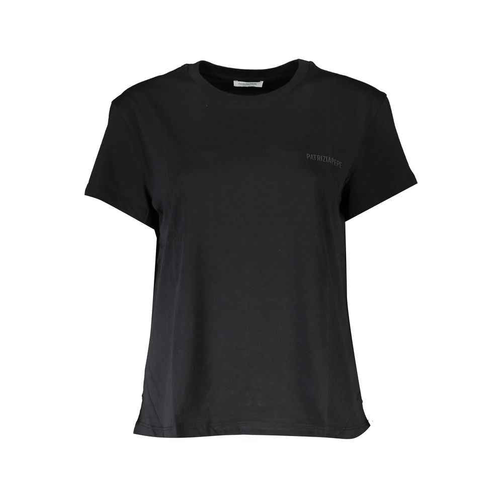Patrizia Pepe Black Cotton Women T-Shirt