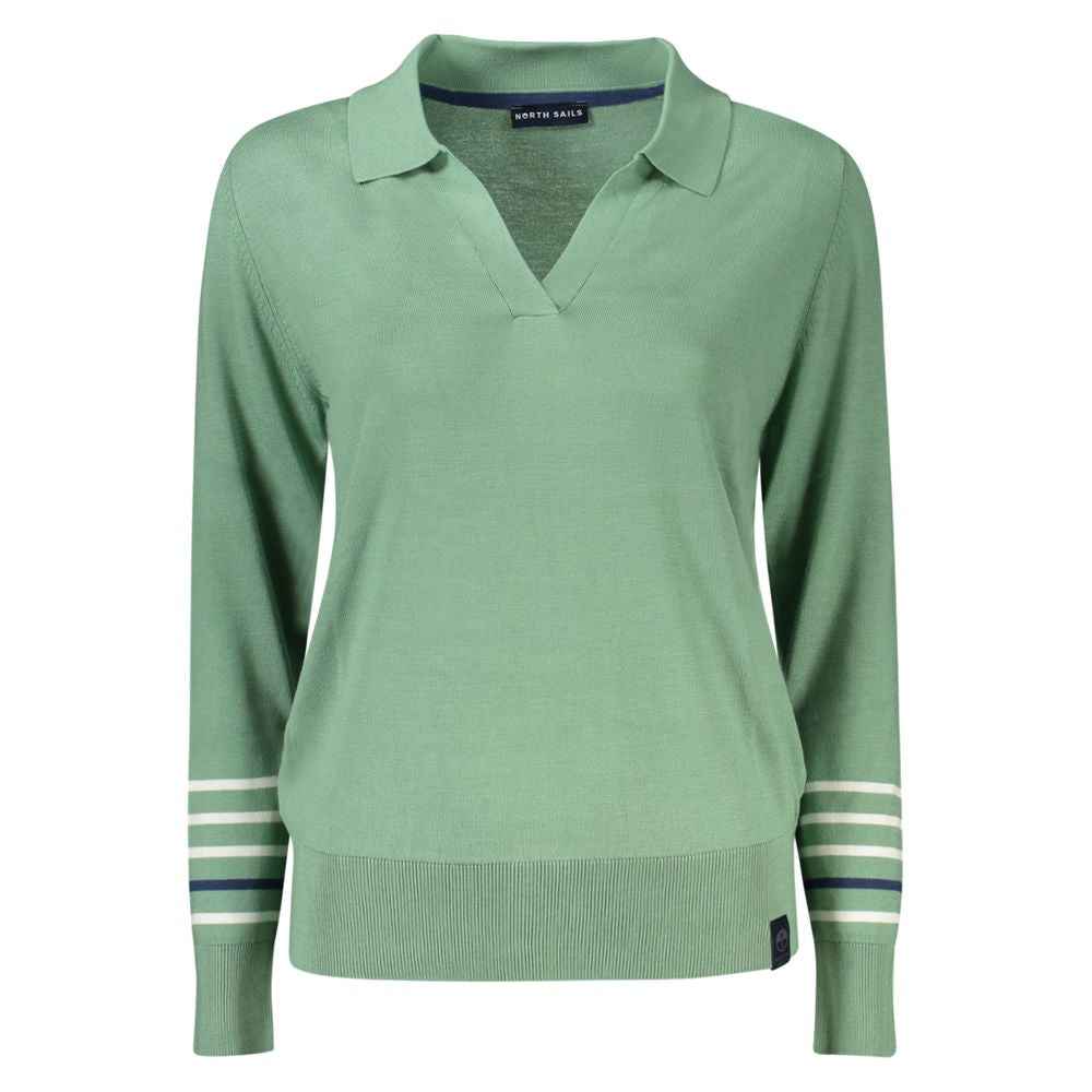 North Sails Green Cotton Women Sweater