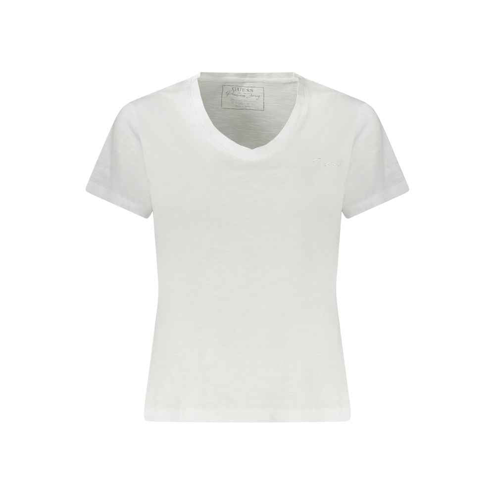 Guess Jeans White Cotton Women T-Shirt