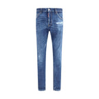 Dsquared² Blue Cotton Skinny Jeans