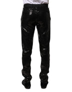 Dolce & Gabbana Black Sequined Embellishment Pants