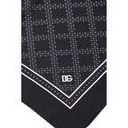 Dolce & Gabbana Black Silk Pocket Square
