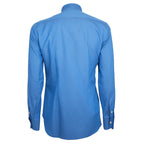 Made in Italy Blue Cotton Men's Shirt