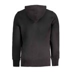 Calvin Klein Black Cotton Men Sweater Hoodie
