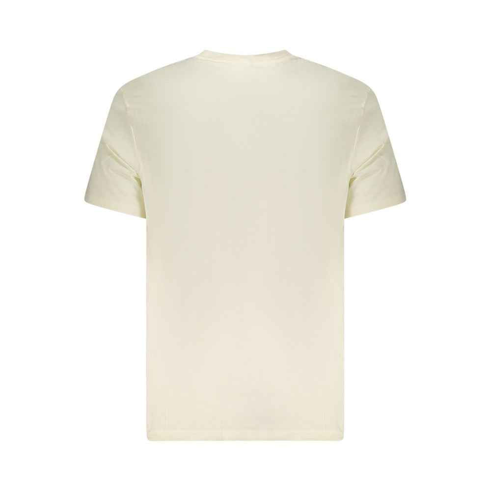 Lee Beige Cotton Men T-Shirt