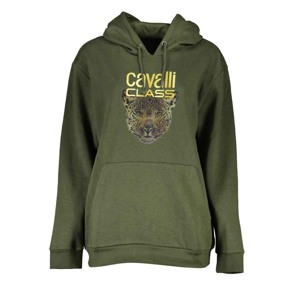 Cavalli Class Green Cotton Women Sweater