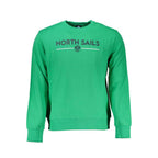 North Sails Green Cotton Men Sweater