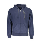 La Martina Blue Cotton Men's Hooded Sweater
