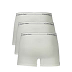 Calvin Klein White Cotton Men Boxer
