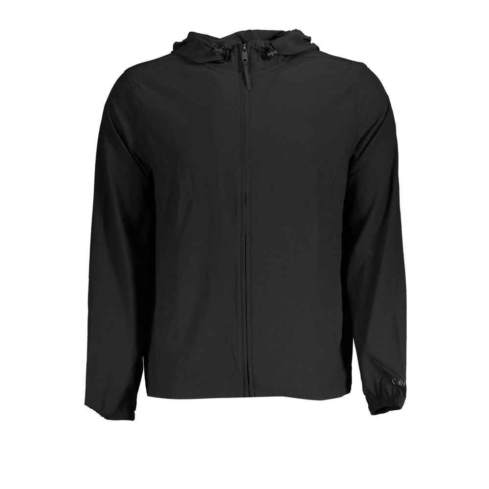 Calvin Klein Black Polyester Men's Sport Jacket