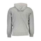 La Martina Gray Cotton Men Sweater with Hood