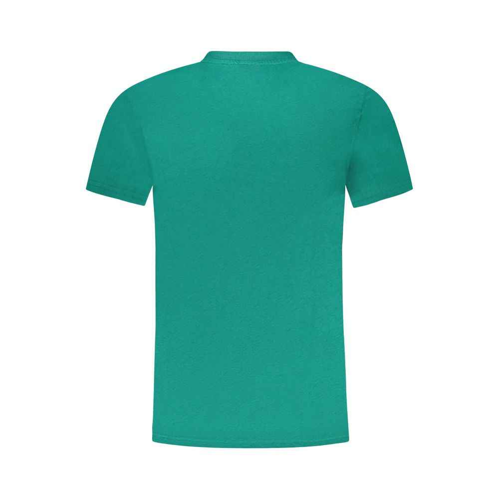 Cavalli Class Green Cotton Men T-Shirt