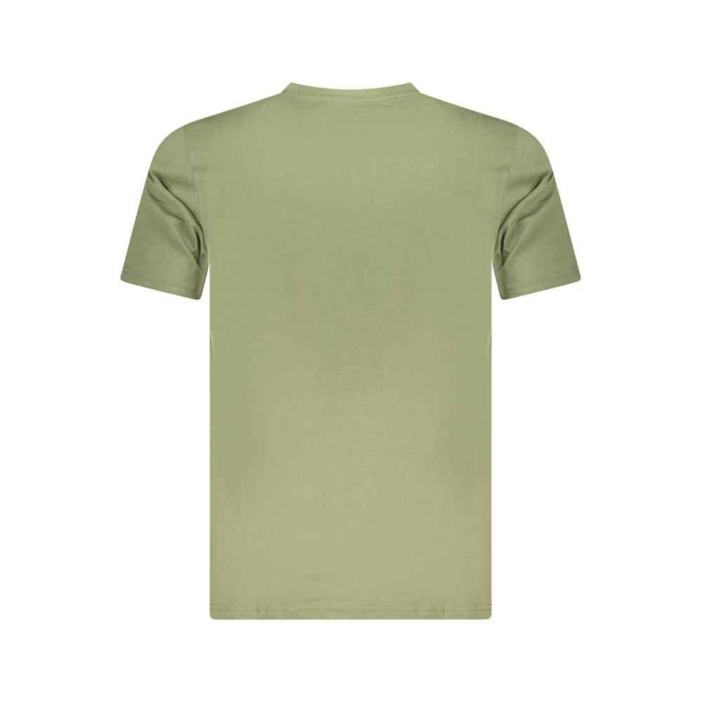 Cavalli Class Green Cotton Men T-Shirt