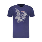 Cavalli Class Blue Cotton Men T-Shirt