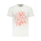 Cavalli Class White Cotton Men T-Shirt