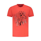 Cavalli Class Red Cotton Men T-Shirt