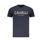 Cavalli Class Blue Cotton Men T-Shirt