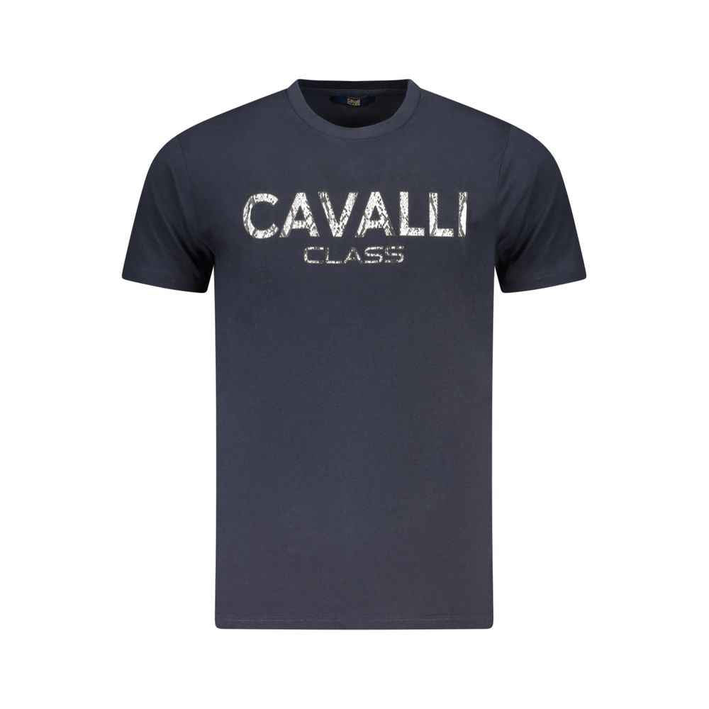 Cavalli Class Blue Cotton Men T-Shirt