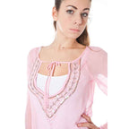 Phard Pink Silk Women Top