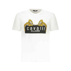 Cavalli Class White Cotton T-Shirt