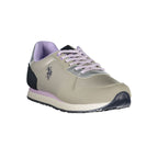 U.S. POLO ASSN. Silver Polyester Women Sneaker