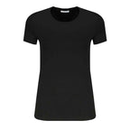 Patrizia Pepe Black Organic Cotton Women T-Shirt
