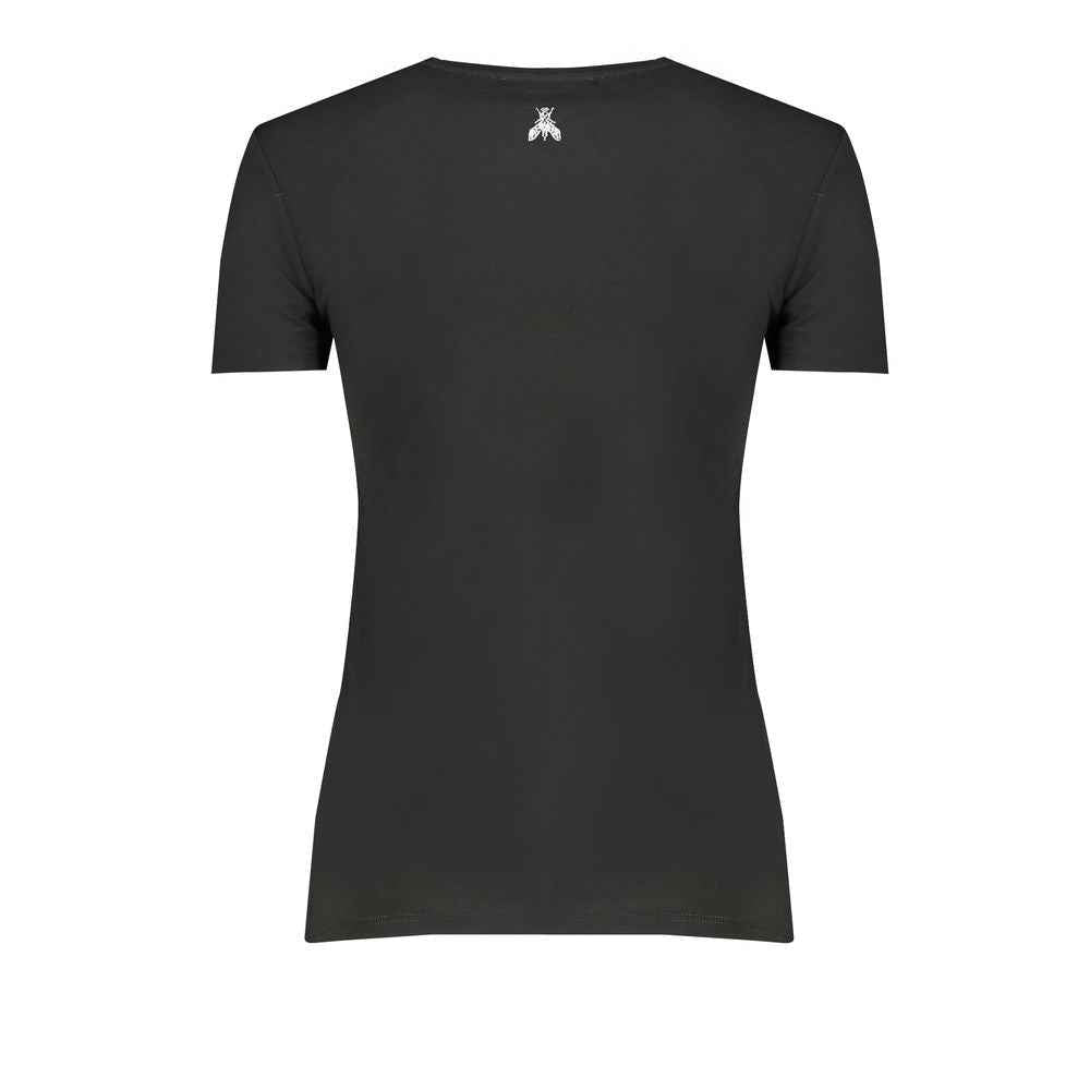 Patrizia Pepe Black Organic Cotton Women T-Shirt