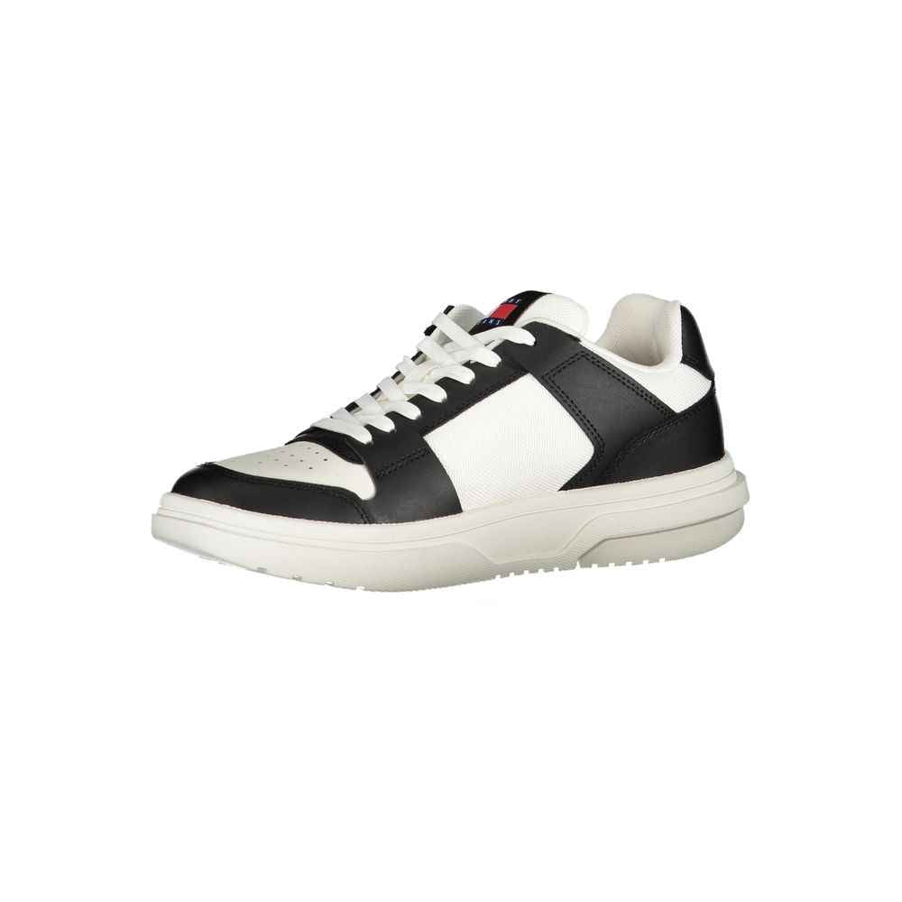 Tommy Hilfiger Black Leather Women Sneaker
