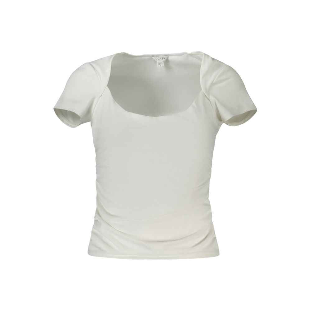 Guess Jeans White Spandex Women T-Shirt