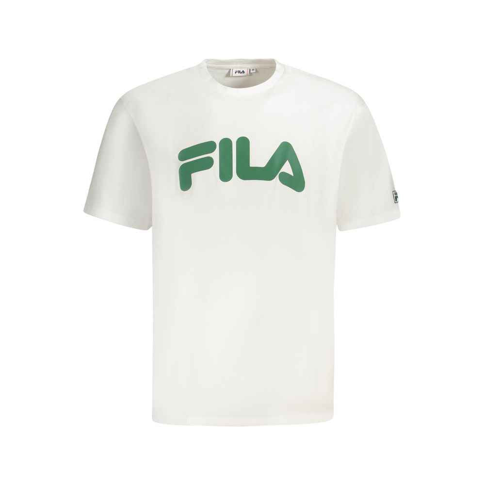 Fila White Cotton Men T-Shirt