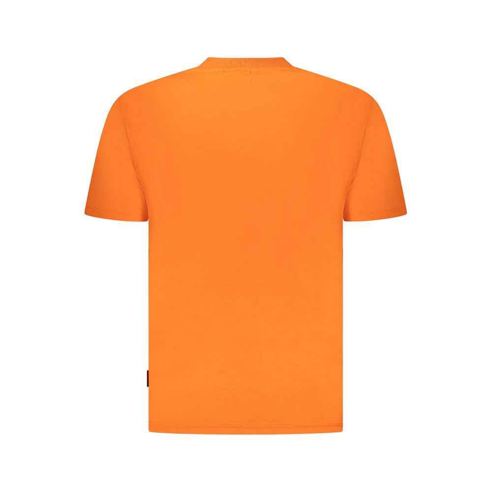 Napapijri Orange Cotton Men T-Shirt