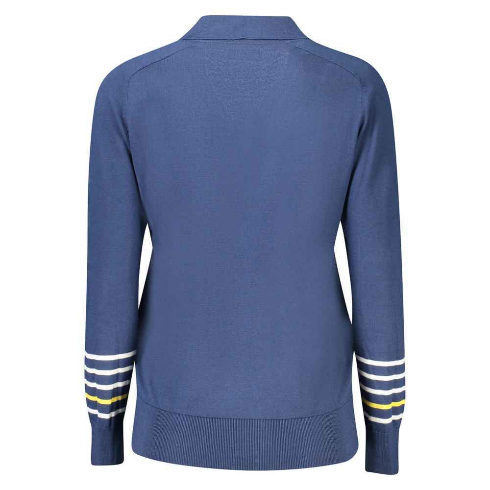 North Sails Blue Cotton Women Sweater