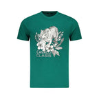 Cavalli Class Green Cotton Men T-Shirt