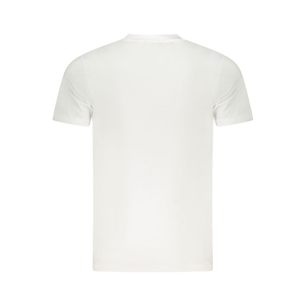 Cavalli Class White Cotton Men T-Shirt