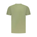 Cavalli Class Green Cotton Men T-Shirt