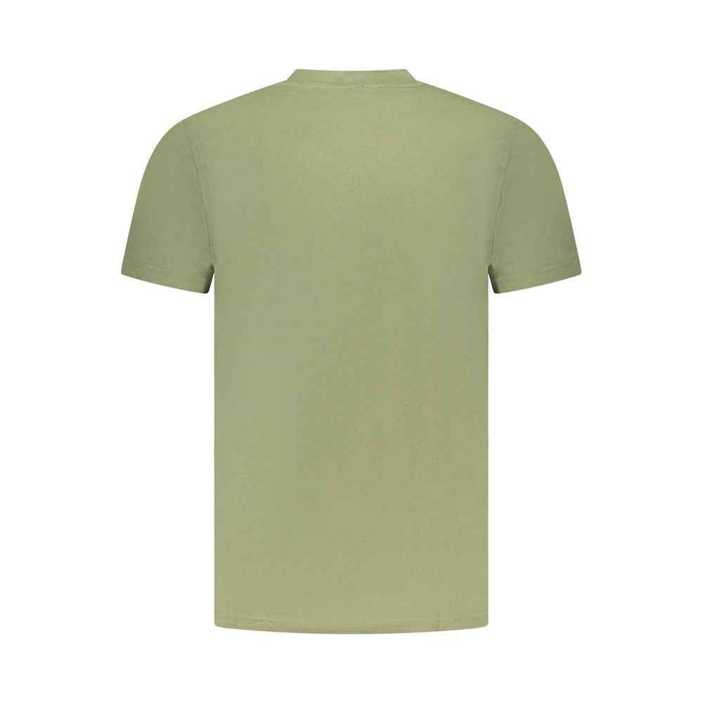 Cavalli Class Green Cotton Men T-Shirt
