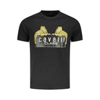 Cavalli Class Black Cotton T-Shirt