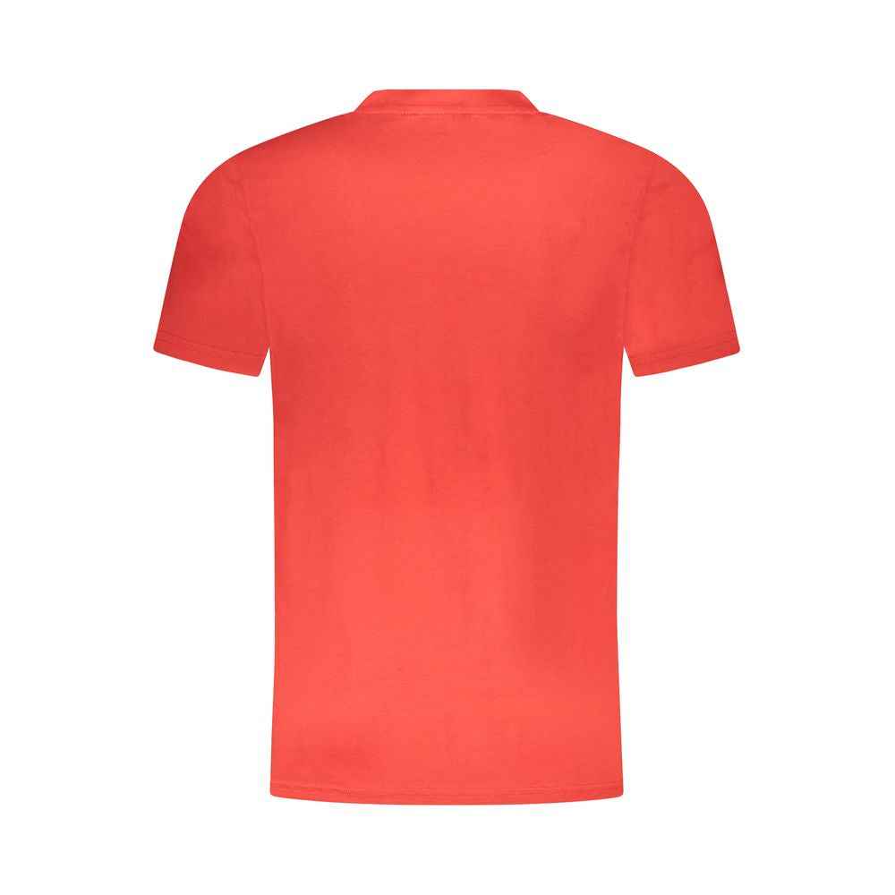 Cavalli Class Red Cotton Men T-Shirt