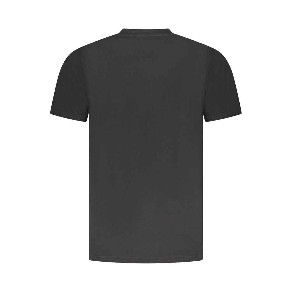 Cavalli Class Black Cotton Men T-Shirt