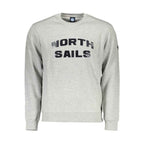 North Sails Gray Cotton Men Sweater