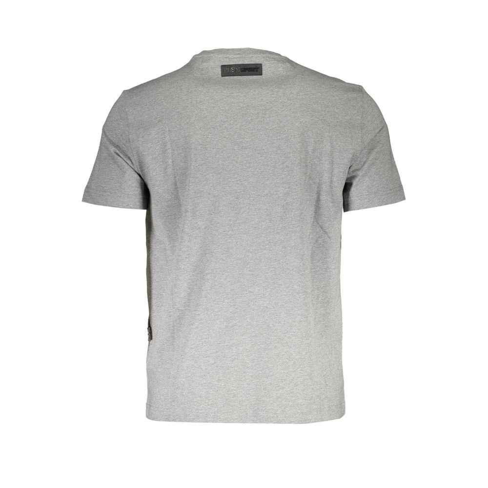 Plein Sport Brown Cotton Men T-Shirt