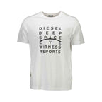 Diesel White Cotton Men T-Shirt